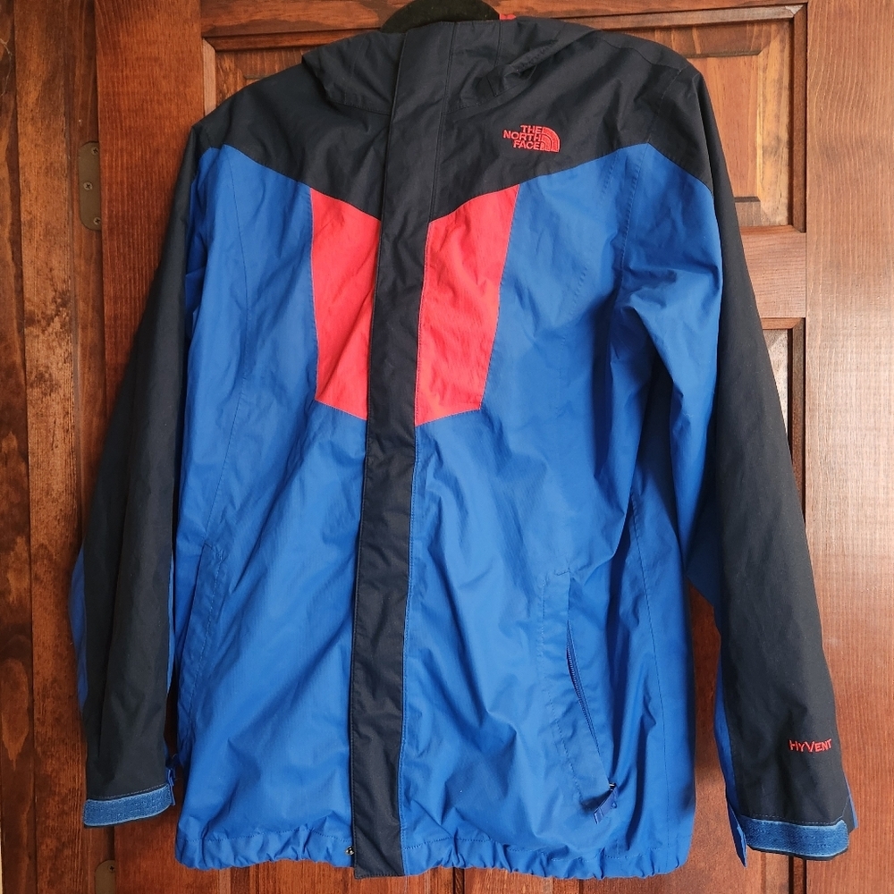 The North Face HYVENT Windbreaker Jacket - Youth XL - Blue, Navy, & Red - Picture 2 of 14